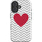 Chevron Heart iPhone 16 Impact Case
